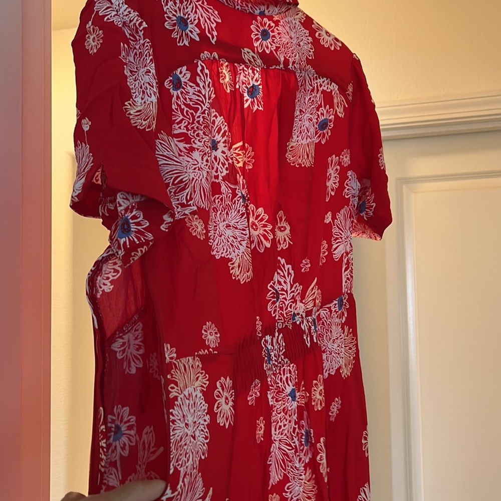 Mini Dress. Red. - Picture 2 of 4